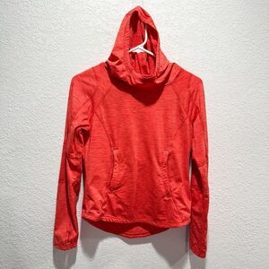 Obermeyer Girls Cora FLC Hoodie Girls Large Long Sleeve Coral Base Layer Ski